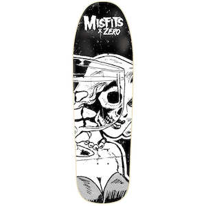 Zero Misfits Die Die My Darling 9.25" Black / White Skateboard Deck