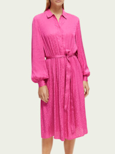 MAISON SHIRT DRESS-FUCHSIA