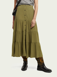 MAISON MID LENGTH FLOWY SKIRT