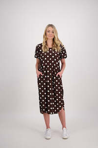 Briarwood Petra Dress-chocolate Spot