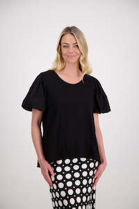 Womenswear: BRIARWOOD PRIM TOP-BLACK