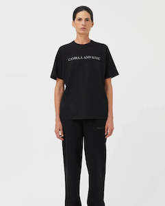 Womenswear: CAMILLA & MARC ASHER TEE-BLACK STONE