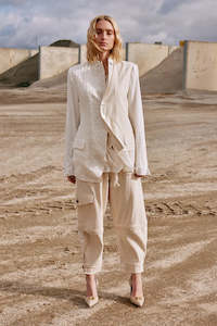 Maud Dainty Trucker Pant-cream