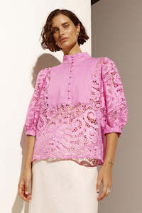 Womenswear: ZOE KRATZMANN PRESENCE TOP-LOTUS LACE