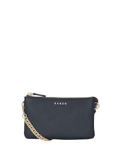 SABEN LILY MINI BAG BLACK & GOLD CURB CHAIN