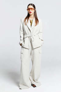 KAREN WALKER ACADIA LOUNGE PANTS-NATURAL