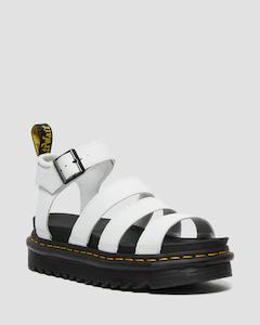 Dr Martens Blaire 3 Strap  White Sandal