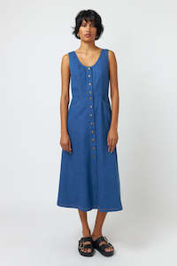 Womenswear: SYLVESTER DENIM DRESS-MID BLUE