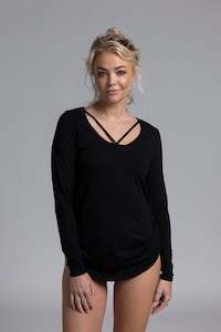 Womenswear: NES MERINO LATTICE LONG SLEEVE TOP