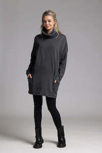 Womenswear: NES REBELLIOUS JUMPER-CHAR/HEATHER