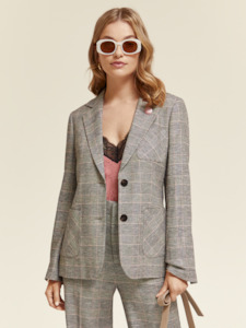 Scotch&soda Check Single Breasted Blazer