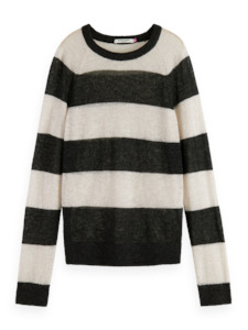 Scotch&soda Block Stripe Raglan Pullover