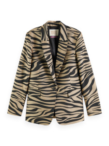 Womenswear: SCOTCH&SODA SINGLE BREASTED BLAZER-TIGER