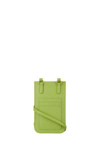 Womenswear: KAREN WALKER FILIGREE PHONE POUCH-LIME