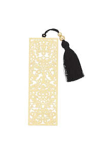 Karen Walker Filigree Bookmark-gold/black