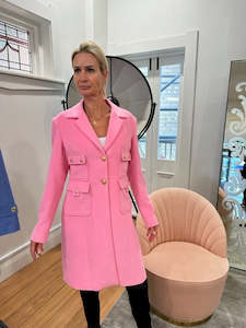 YVONNE BENNETTI PATCH POCKET CASH COAT