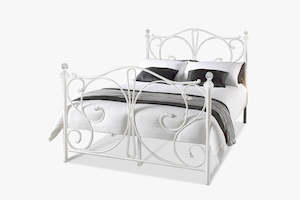 Elizabeth Double Bed Frame - White