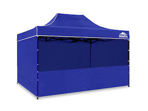 Gazebo C Silver coated roof 3x4.5M Blue