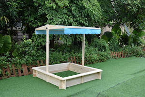 Wooden Sandpit With Canopy Wsb-1150