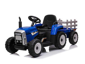 Ride On Car Tractor with Trailer Blue