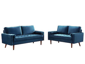 Gyllene Velvet Sofa Set