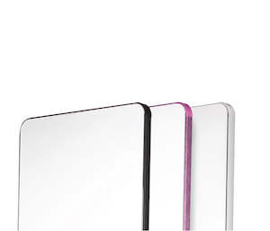 Internet only: DS BS Aluminum Alloy Frame Wall Mounted Mirror Pull Out Mirror - Roseglod