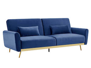 Limpley Sofa Bed Velvet Blue