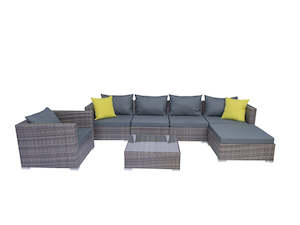 Internet only: Vicenza Outdoor Corner Set 6 Seater