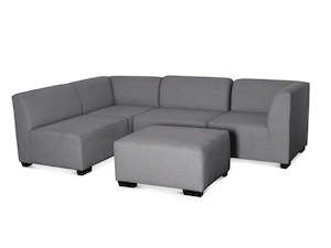 Internet only: DS NZ made Andy corner sofa Vish Grey