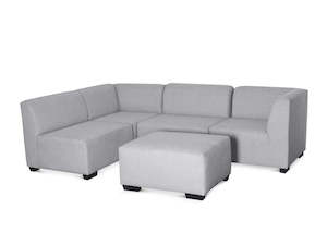 DS NZ made Andy corner sofa Comfy Silver