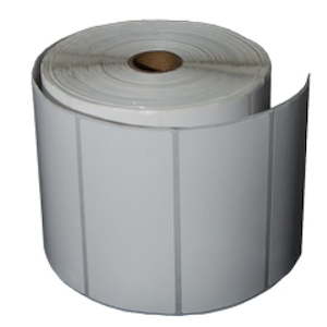 101mm x 48mm, Direct Thermal, Plain White, 40mm Core