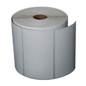 101mm x 60mm, Direct Thermal, Plain White, 40mm Core