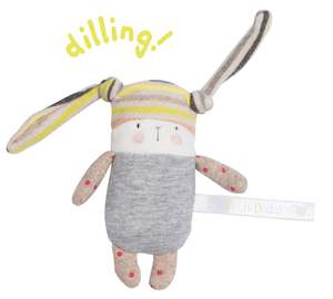 Moulin Roty: Nin-Nin Bunny Rattle  - Les Petit Dodos