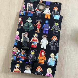 Insulated Bottle Cover 1L Nutricia Bottle - made from Lego Girl Minifigures Fabric