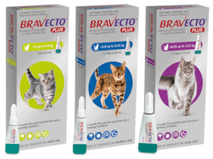 Bravecto Plus Flea, Tick, & Worm Spot-On Treatment for Cats