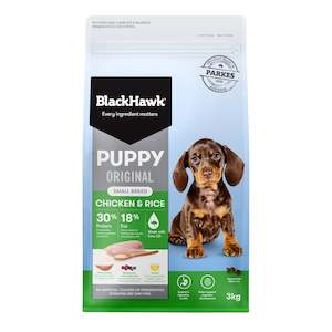 Black Hawk Small Breed Puppy Food - Chicken & Rice