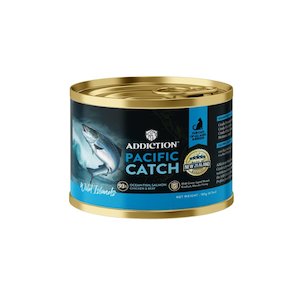 Store-based retail: Addiction Wild Islands Pacific Catch Ocean Fish & Salmon Canned Cat Food 185 gm