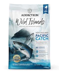 Addiction Wild Islands Pacific Catch, High Protein, Salmon, Mackerel & Hoki-Firs…