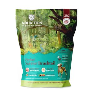 Addiction Perfect Summer Brushtail, Sensitive Care, Novel Protein Raw Alternative Dog Food