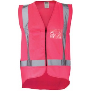 Caution D/N Safety Vest - Pink