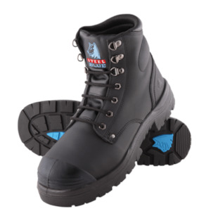 Steel Blue Argyle Bump Cap Safety Boots