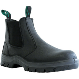 Footwear: Bata Hercules Black Slip On Safety Boots