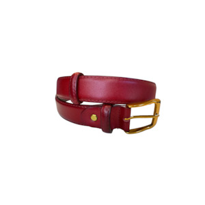 Essential Leather Belt | Red