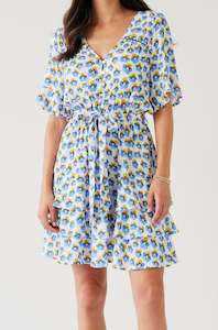 Clothing wholesaling: Nardine Mini Dress | Blue Pansy