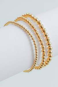 Bead Bracelets | Gold