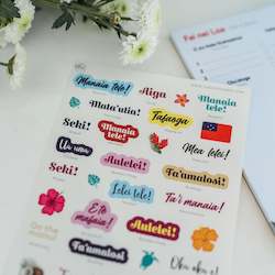 Stickers: Samoan Word Shapes