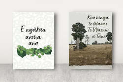 Stationery: Free Cards: Ngā kāri mihi - Tangihanga