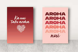 Stationery: Free Cards: Ngā kāri mihi - Love