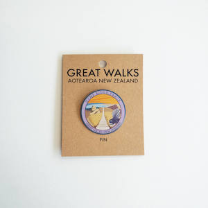 Screen printing: Hump Ridge Great Walk Pin