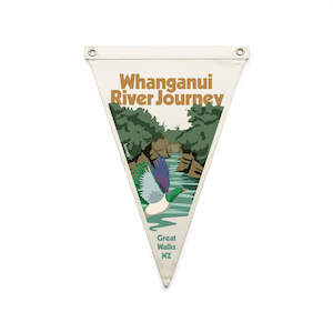 Screen printing: Whanganui River Journey Flag